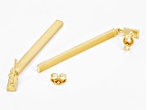 Pre-Owned 10K Yellow Gold Polished Bar Earrings