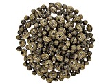 Pre-Owned Carved Resin Beads appx 1lb in 2 Styles with Large Hole