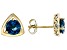 Pre-Owned London Blue Topaz 10k Yellow Gold Stud Earrings 1.80ctw