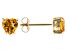 Pre-Owned Yellow Citrine 10k Yellow Gold Stud Earrings 1.27ctw