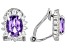 Pre-Owned Purple African Amethyst Platinum Over Sterling Silver Clip-On Earrings 3.01ctw