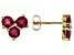 Pre-Owned Red Mahaleo® Ruby 10k Yellow Gold Stud Earrings 1.68ctw