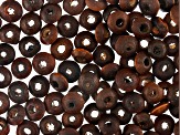 Pre-Owned Wooden Bead Kit in 7 Assorted Colors and Sizes Appx 188g