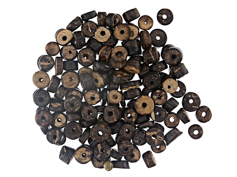 Pre-Owned Wooden Bead Kit in 7 Assorted Colors and Sizes Appx 188g