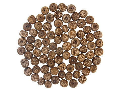 Pre-Owned Wooden Bead Kit in 7 Assorted Colors and Sizes Appx 188g