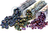 Pre-Owned Half Tila wrap bracelet supply kit in blue and more colorway
