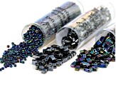 Pre-Owned Half Tila wrap bracelet supply kit in blue and more colorway
