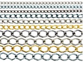 Pre-Owned Aluminum Chain Kit in Assorted Sizes & Tones 10 Pieces Total
