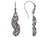 Pre-Owned Sterling Silver "East Meets West" Dangle Earrings