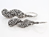 Pre-Owned Sterling Silver "East Meets West" Dangle Earrings