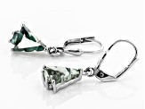 Pre-Owned Green Biggering(TM) Mystic Quartz(R) silver earrings 3.70ctw