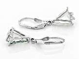 Pre-Owned Green Biggering(TM) Mystic Quartz(R) silver earrings 3.70ctw
