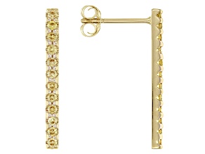 Pre-Owned Yellow Sapphire 14K Yellow Gold Earrings 0.38ctw