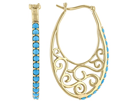 Jtv sleeping beauty turquoise earrings Clearance