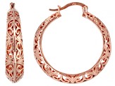 Pre-Owned Copper Hoop Earrings