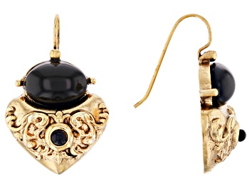 Picture of Pre-Owned Crystal Gold-Tone Drop Earrings