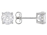 Pre-Owned White Cubic Zirconia Platinum Over Sterling Silver Jewelry Boxed Set 4.00ctw