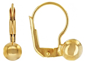 Pre-Owned 18k Yellow Gold Over Sterling Silver Ball Earrings