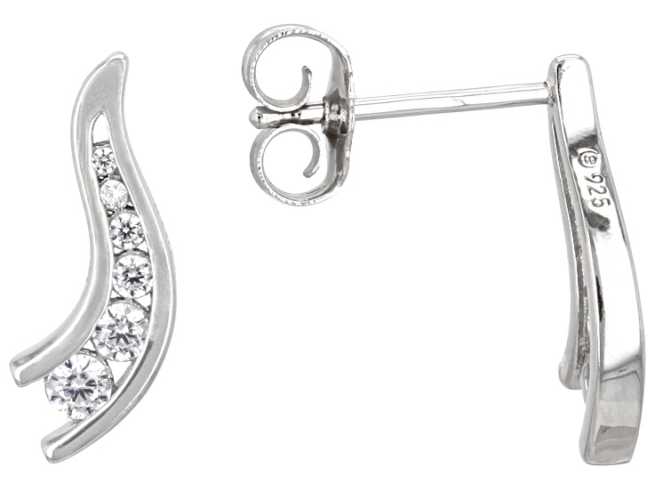 Pre-Owned White Cubic Zirconia Platinum Over Silver Pre-Owned White Cubic Zirconia Platinum Over Silver