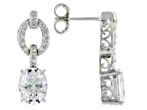 Pre-Owned White Cubic Zirconia Platineve® Earrings 6.63ctw