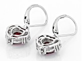 Pre-Owned Red Mahaleo(R) Ruby Rhodium Over Sterling Silver Earrings 2.63ctw