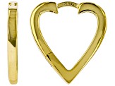 Pre-Owned 10k Yellow Gold Heart Hoop Earrings