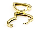 Pre-Owned 10k Yellow Gold Heart Hoop Earrings