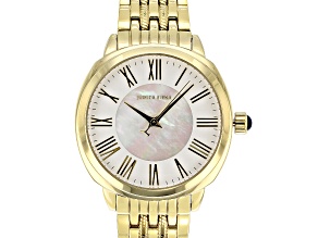 Pre-Owned Judith Ripka Goldtone Stainless Steel Luella Watch With Mother-of-Pearl Dial
