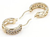 Pre-Owned Candlelight Diamonds™ 10k Yellow Gold Hoop Earrings 0.85ctw