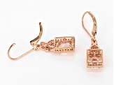 Pre-Owned Peach Morganite 14k Rose Gold Earrings 1.34ctw