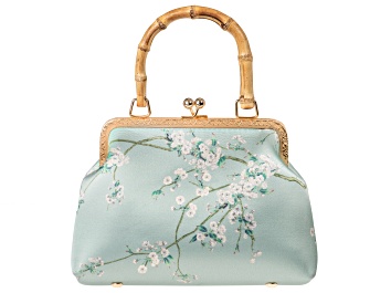 Picture of Pre-Owned Gold Tone Cherry Blossom Clutch