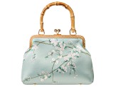 Pre-Owned Gold Tone Cherry Blossom Clutch