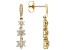 Pre-Owned White Diamond 14k Yellow Gold Dangle Earrings 0.50ctw