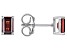 Pre-Owned Red Vermelho Garnet™ Rhodium Over Sterling Silver January Birthstone Earrings 1.19ctw