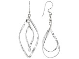 Pre-Owned Sterling Silver Twisted Teardrop Dangle Earrings