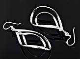 Pre-Owned Sterling Silver Twisted Teardrop Dangle Earrings