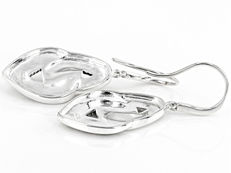 Pre-Owned Oxidized Rhodium Over Sterling Silver Knot Earrings