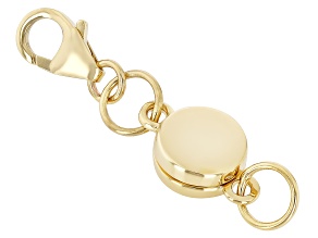 Pre-Owned 18K Yellow Gold Over Sterling Silver Round Magnetic Clasp