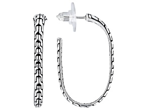 Pre-Owned Sterling Silver Hoop Earrings