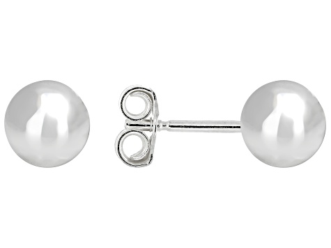 Pre-Owned Sterling Silver 18mm Hoop, 25mm Hoop and 7mm Ball Earring Set of 3