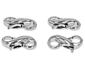 Pre-Owned Figure 8 Double Clasp appx 12mm appx 4 Total Pieces