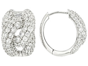 Pre-Owned White Cubic Zirconia Platineve® Earrings 4.99ctw