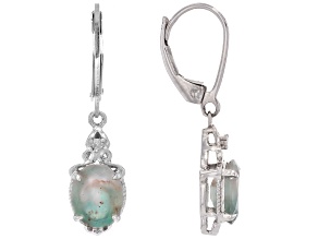 Pre-Owned Aquaprase® Rhodium Over Sterling Silver Earrings