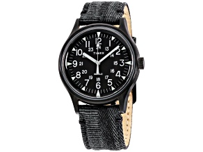 Pre-Owned Timex Men's TW2R68200 MK1 40mm Black Dial Canvas Watch