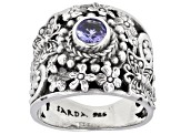 Pre-Owned Tanzanite Sterling Silver Ring .38ct