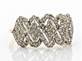 Pre-Owned Candlelight Diamonds™ 10K Yellow Gold Wide Band Ring 1.00ctw