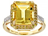 Pre-Owned Yellow Beryl 14k Yellow Gold Ring 4.85ctw