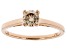 Pre-Owned Champagne Diamond 10K Rose Gold Ring 0.50ctw