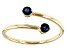 Pre-Owned Blue Sapphire 10k Yellow Gold Bypass Ring .26ctw