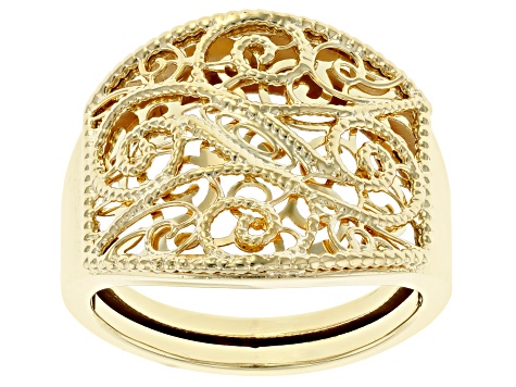 Pre-Owned 10KT Yellow Gold Filigree Ring
